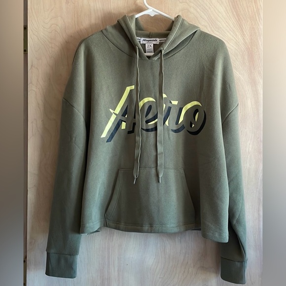 AEROPOSTALE Sweatshirt Hoodie Olive Green Women’s New with Tags Sz: XXL/2X - Picture 1 of 10